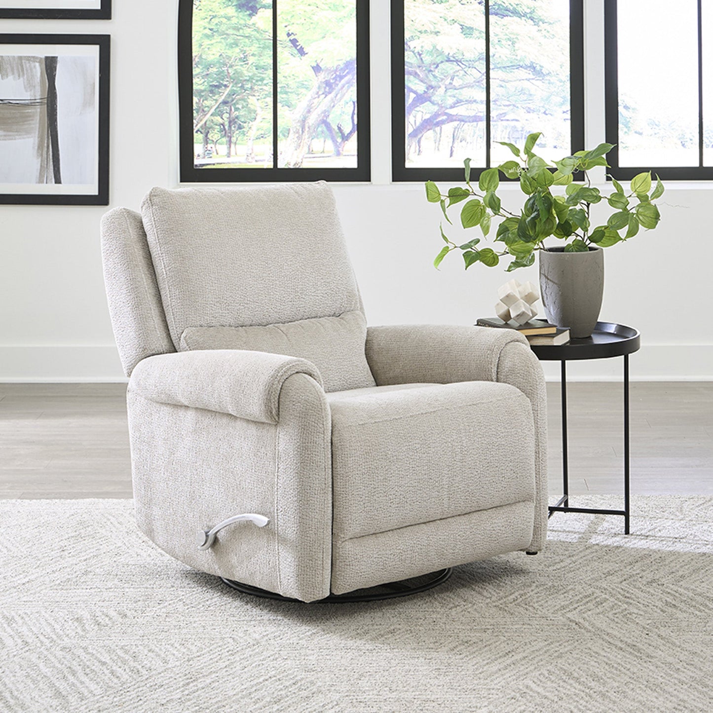 GENTRY - ECRU MIST MANUAL RECLINER