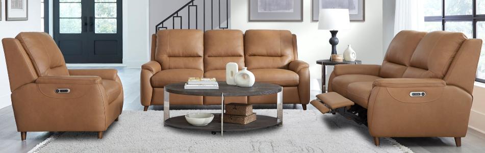 AUSTIN - CARAMEL CREAM POWER SOFA