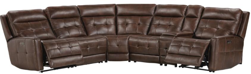 CANTERBURY - ACORN 6PC ZERO GRAVITY MODULAR POWER RECLINING SECTIONAL