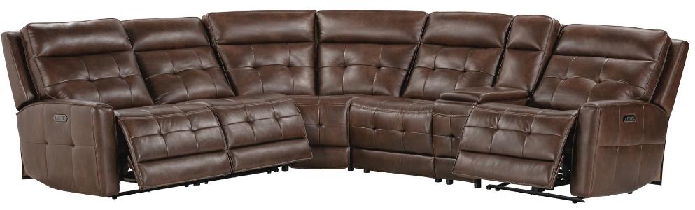 CANTERBURY - ACORN 6PC ZERO GRAVITY MODULAR POWER RECLINING SECTIONAL