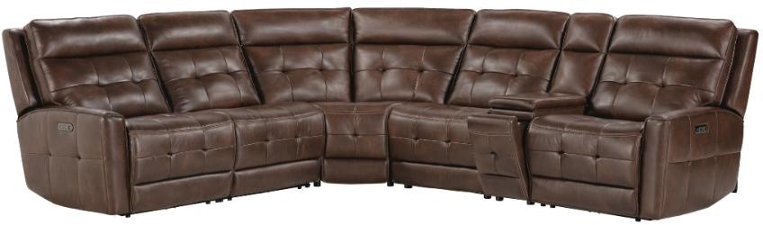 CANTERBURY - ACORN 6PC ZERO GRAVITY MODULAR POWER RECLINING SECTIONAL