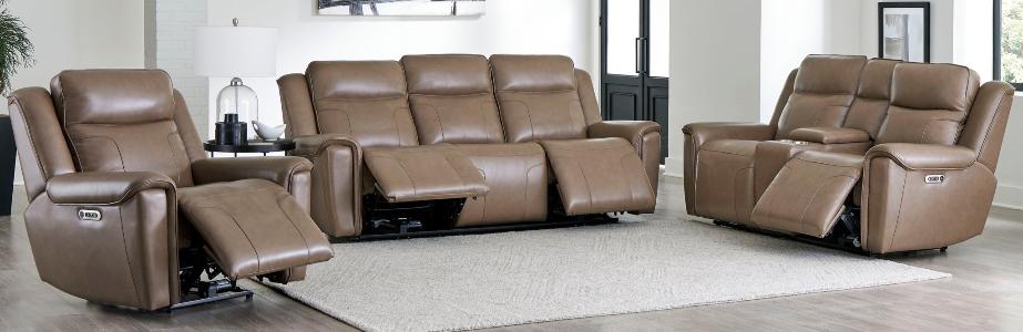 ATLANTIS - SMOOTH LATTE POWER ZERO GRAVITY CONSOLE LOVESEAT