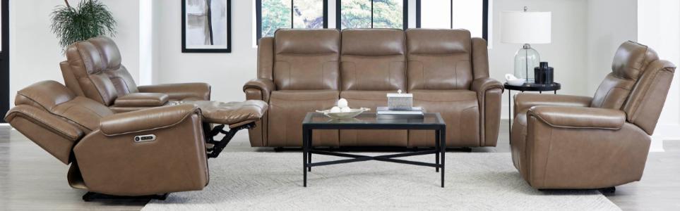 ATLANTIS - SMOOTH LATTE POWER ZERO GRAVITY CONSOLE LOVESEAT