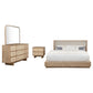 Kailani 4-piece Eastern King Bedroom Set Beige Oak