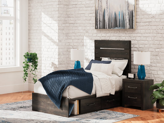 Hollivern  Panel Storage Bed