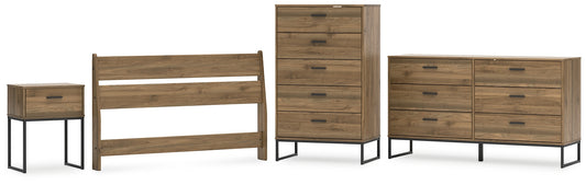 Ashley Express - Deanlow Full Panel Headboard with Dresser, Chest and Nightstand