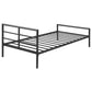 Fisher Metal Twin Open Frame Bed Gunmetal