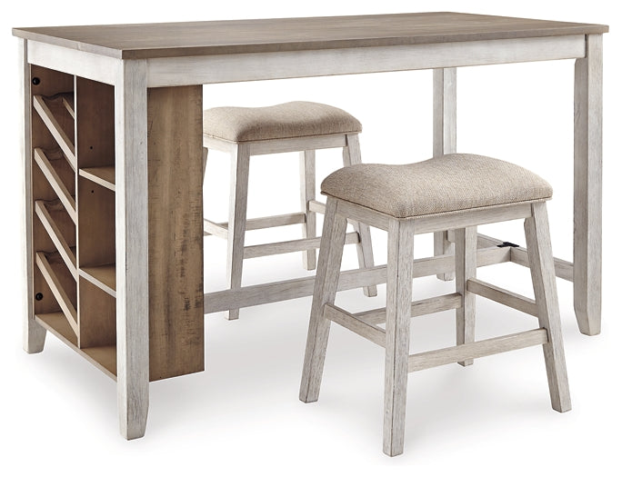 Ashley Express - Skempton Counter Height Dining Table and 2 Barstools