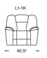 X1017 Glider Recliner